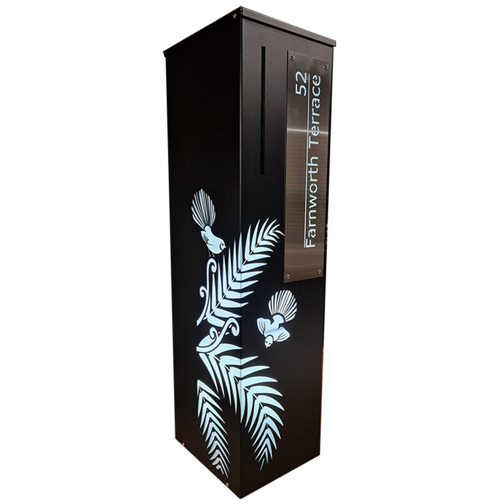 Nikau Letterbox | Piwakawaka Fern Design